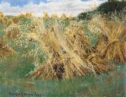William Stott of Oldham Wheat Sheaves Sweden oil painting artist
